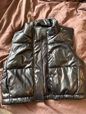 Black Leather Vest